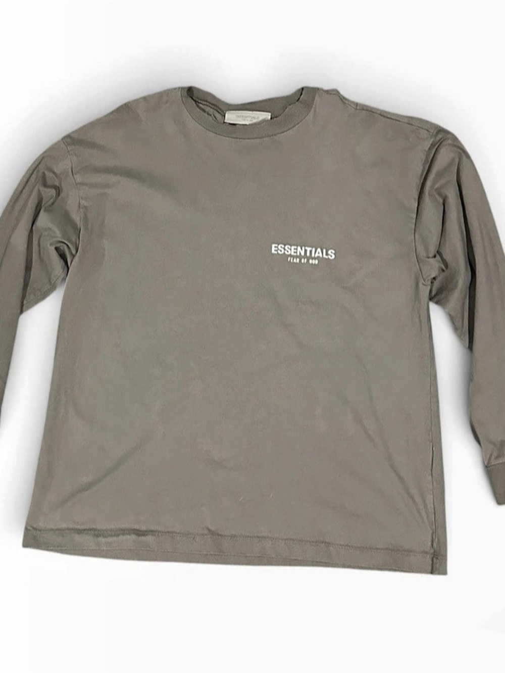Fear of God Essentials Long-Sleeve T-Shirt in Gray